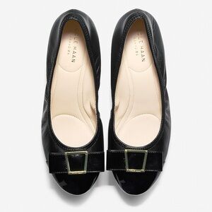 Cole Haan black leather ballet flats